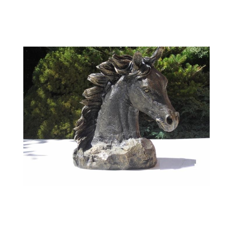 statue tête de cheval