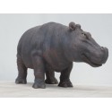  hippopotame en  resine