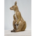 statue kangourou et son petit