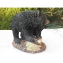 ours grizzly  et son petit en résine
