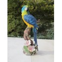Réplique perroquet Ara résine
