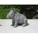 bébé rhinocéros en  resine