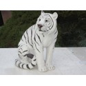 statue de tigre blanc