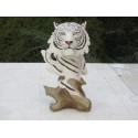 Trophée  tigre blanc