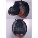 Réplique hippopotame en résine  taille réelle.
