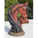 statue  de cheval et son poulain