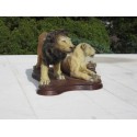 statue couple de lions