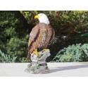 Aigle pygargue à tête blanche résine