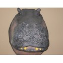 Réplique hippopotame en résine  taille réelle.