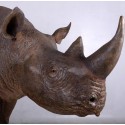 Réplique rhinocéros noir taille réelle.
