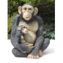 Statue résine chimpanzé