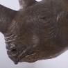 Réplique rhinocéros noir taille réelle.