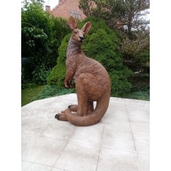 statue kangourou wallaby taille réelle