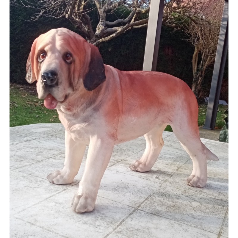 Statue chien Saint bernard