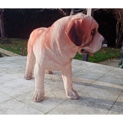 Statue chien Saint bernard
